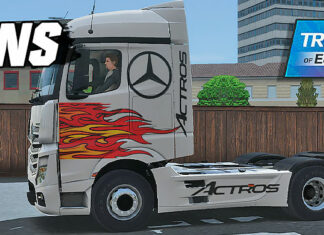 Skins Mercedes Benz Actros Com Chamas