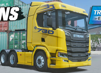 Skins Scania S Faixa E detalhes 730 V8