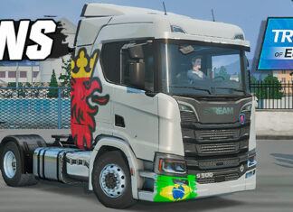 Skins Scania S Logo Griffin Vermelho