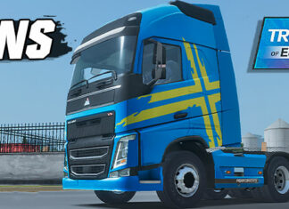 Skins Volvo FH Edição Performance Edition Faixa Amarela
