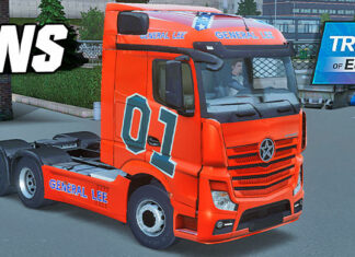 Skins Mercedes Benz Actros GENERAL LEE