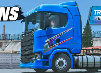 Skins Scania S Faixa Personalizada Grafitada