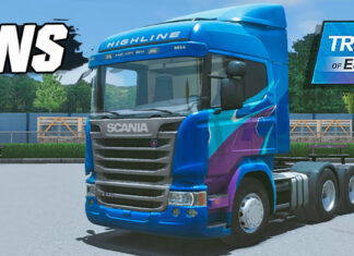 Skins Scania R/T Legend 2013 HIGHLINE DENIS GRAFITADA