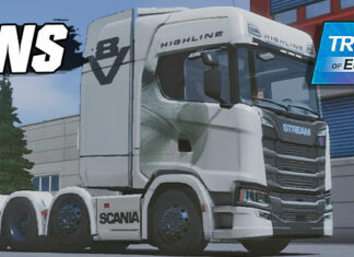 Skins Scania S Higline V8 Com Adesivo Águia