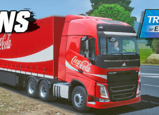 Skins Volvo FH Conjunto Coca-Cola na Carreta Sider