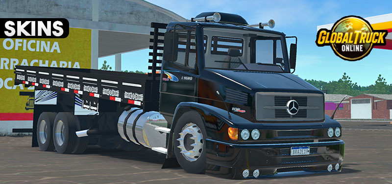 Skins Mercedes Benz 1620 Preto Clássico Original