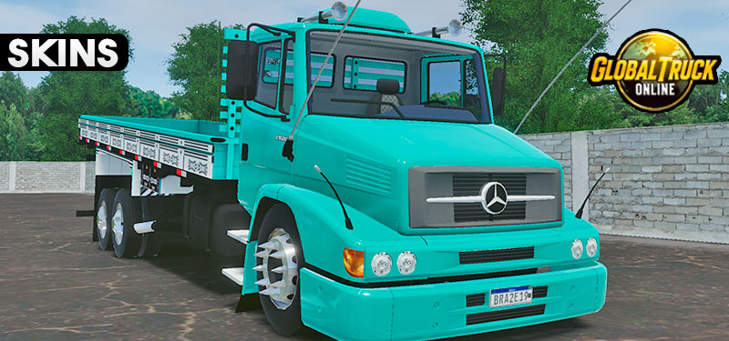 Skins Mercedes Benz 1620 Verde Agua