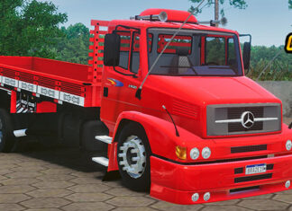 Skins Mercedes Benz 1620 Vermelho Qualificado Galera da Batata