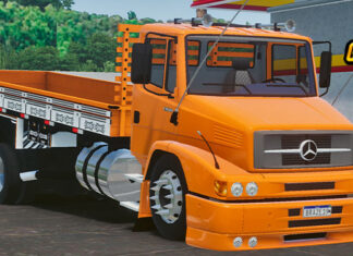 Skins Mercedes Benz 1620 Laranja QUALIFICADO