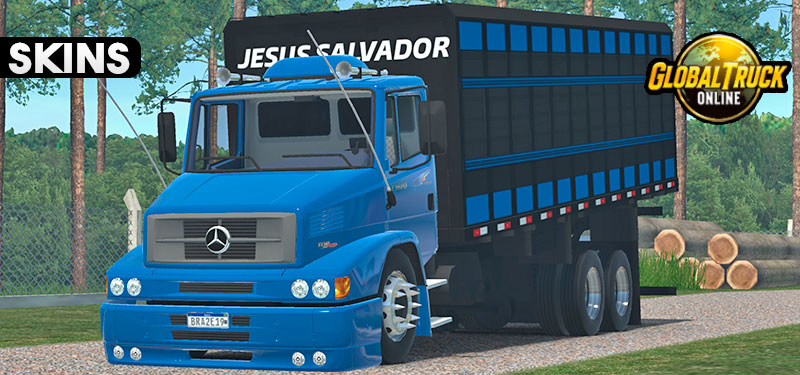 Skins Mercedes Benz 1620 Boiadeiro Azul ‘EXCLUSIVO’