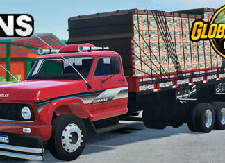 Skins Chevrolet D60 Vermelho Vinho Com Faixas Verdureiro
