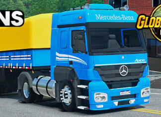 Skins Mercedes Benz Axor Azul Conjunto Qualificado na Granel
