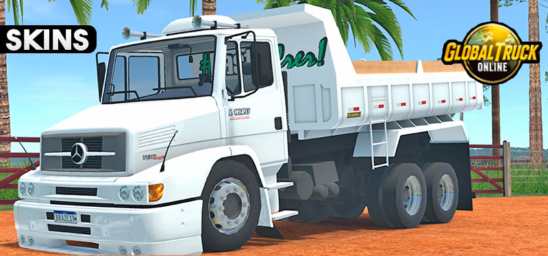 Skins Mercedes Benz 1620 Caçamba Branco