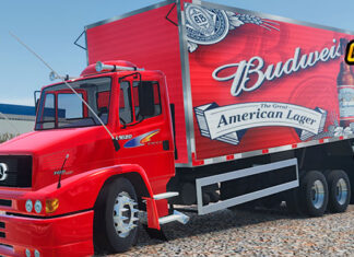 Skins Mercedes Benz 1620 Bau Budweiser