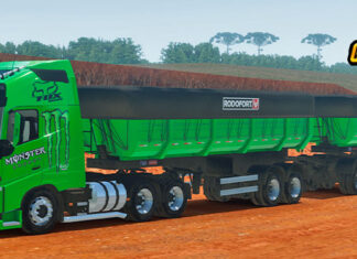 Skins Volvo FH Verde Monster Conjunto no RodoCaçamba ‘EXCLUSIVO’