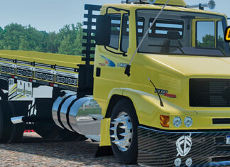 Skins Mercedes Benz 1620 Amarelo Para-choque Fibra ‘QUALIFICADO’