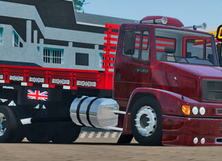 Skins Mercedes Benz 1620 Vermelho Com Cera Sergipana