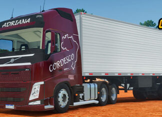 Skins Volvo FH 540 Vermelho Vinho No Bau Cordesco ‘EXCLUSIVO’