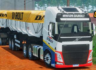 Skins Volvo FH Conjunto Darolt no RodoCaçamba