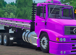 Skins Mercedes Benz 1620 Roxo Qualificado Verdureiro