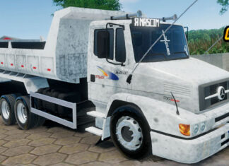 Skins Mercedes Benz 1620 Branco Caçamba Com Cera Sergipana