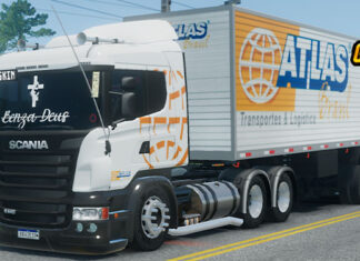 Skins Scania R Conjunto no Bau ATLAS