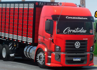 Skins VW Constellation Vermelho Boiaderio Qualificado