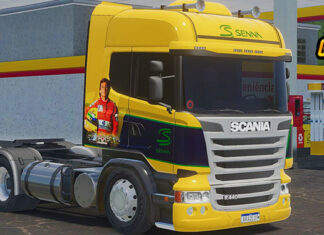 Skins Scania R Pintura Especial Ayrton Senna ‘EXCLUSIVA’
