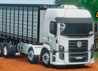 Skins VW Constellation Branco Boiadeiro TOP