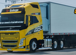 Skins Volvo FH Amarelo Exclusivo Conjunto TR GALEGO