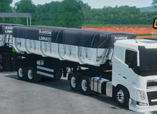Skins Volvo FH Modelo 09 Branco no RodoCaçamba