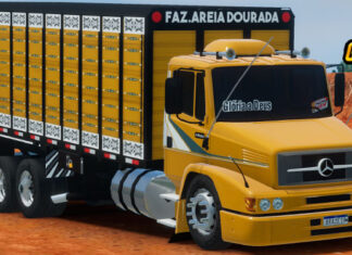 Skins Mercedes Benz 1620 Amarelo Boiadeiro Qualificado