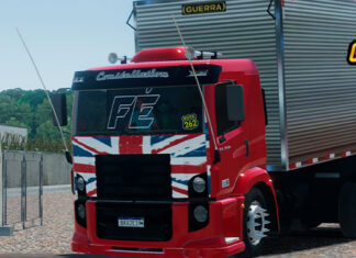 Skins VW Constellation Vermelho Bau Qualificado