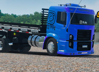 Skins VW Constellation Azul e Roxo Personalizado Exclusivo