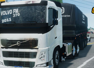 Skins Volvo FH Modelo 09 Branco Com Pintura Velha na Granel