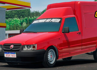 Skins Fiorino Vermelha Bauzinho na Pista