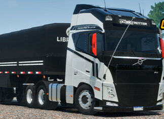 Skins Volvo FH Edição Especial Faixa Preta na Graneleira ‘EXCLUSIVA’