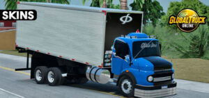 Skins Mercedes Benz 1113 Azul Grafitado no Bauzao h4hj84hjhjh8j8hf