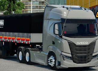 Skins Iveco S Way Cinza Claro Conjunto Exclusivo na Graneleira