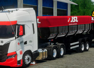 Skins Iveco S Way Conjunto JSL no RodoCaçamba