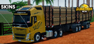 Skins Volvo FH Gold Faixa EDC Exclusivo no bitrem Florestal 0f8g4f4g8fg