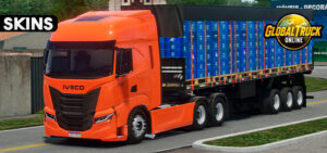 Skins Iveco S Way Laranja na Granel Caixaria Cerveja Ambev 0g8ghg