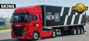 Skins Iveco S Way Vermelho no Bau NEW R ghg8h8