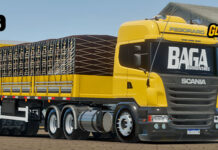 Skins Scania R Amarela Exclusiva PEGORARO