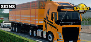 Skins Volvo FH Amarelo na Granel Tampa Alta Carga Maracujá 02ff84gf74gf