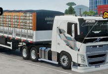 Skins Volvo FH Time Machine Branco Verdureiro