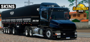 Skins Scania 124G Preta Faixa STREAMLINE na Granel 'CONJUNTO QUALIFICADO' 0484fd