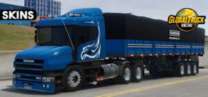 Skins Scania 124G Azul na Granel RANDON 0FG4FG