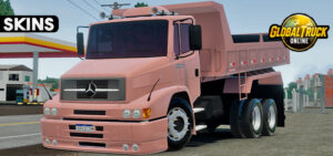 Skins Mercedes Benz 1620 Caçamba Rosa Qualificado 0s8d4s8d4sd
