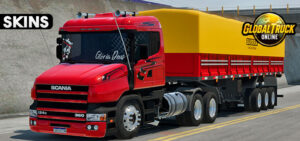 Skins Scania 124G Vermelha Faixa Espiral na Granel FOTO-SITE-1fgg4+